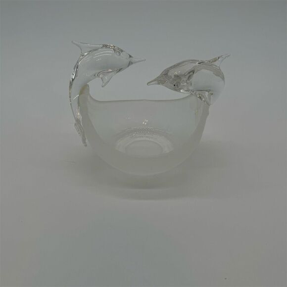 Vintage PartyLite Dolphin Votive Holder Jump For Joy Retired Collectible - Picture 1 of 4